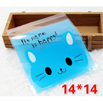 

plastik 14 x 14 kantong packaging animal printing seal cookies sovenir