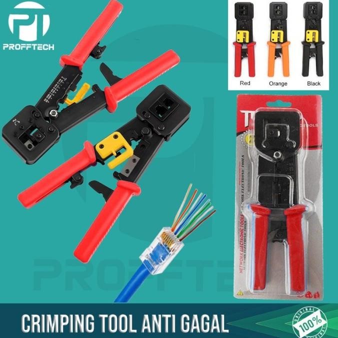 Tang Crimping Tool Rj45 Cat 5/Cat6 Tang Krimping Anti Gagal Murah Berkualitas