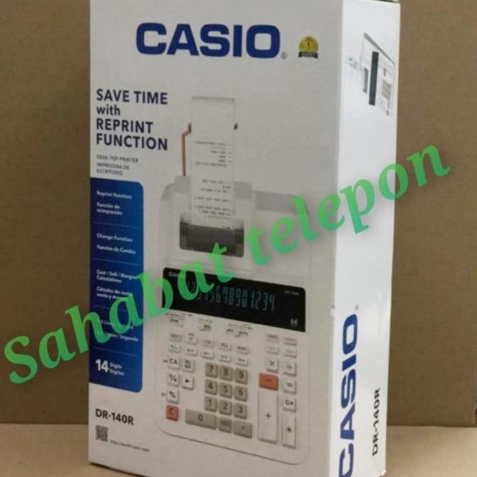 

Kalkulator Save Time with Reprint Function CASIO DR-140R LTF