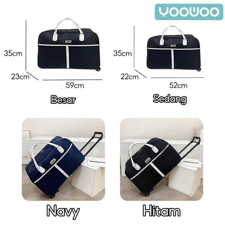 Ur37 YooWoo Tas travel trolley / Tas travel koper / Tas pakaian Viral