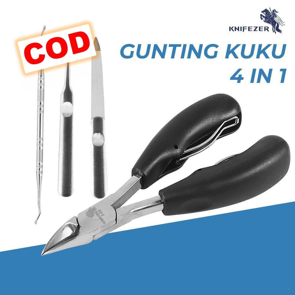 Gunting Kuku Kaki Cantengan 4 in 1 Nail Clippers Manicure Pedicure Set