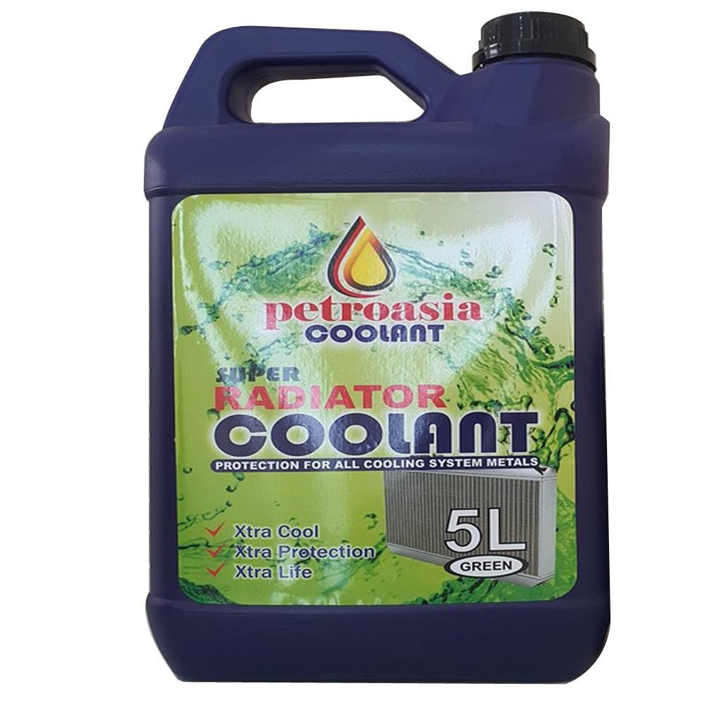 COD Air Raditor Mobil 5 LITER Anti Karat / Radiator Coolant Super Green SNI merk PETROASIA 5L ukd-