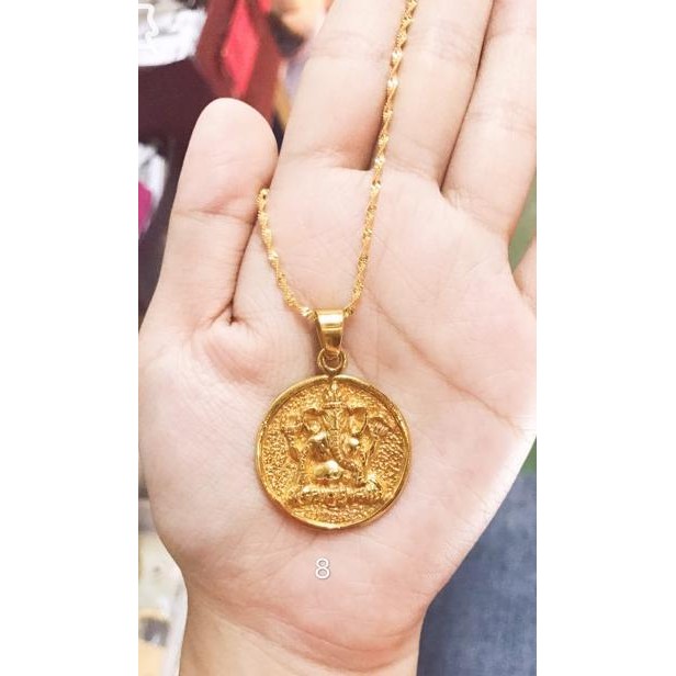 ORIGINAL promo titanium Kalung dewa narayana ganesha siwa krisna wayan berkah Ha-147