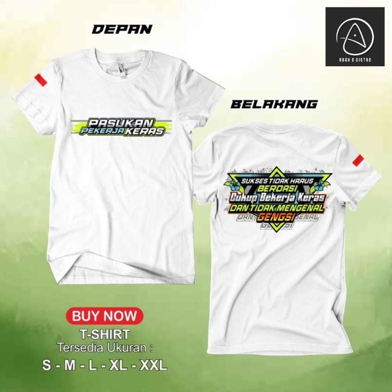 Promo Baju Kaos Distro  Pekerja Keras Kata2 Viral  Pria Wanita  /Conbet 30S Viral