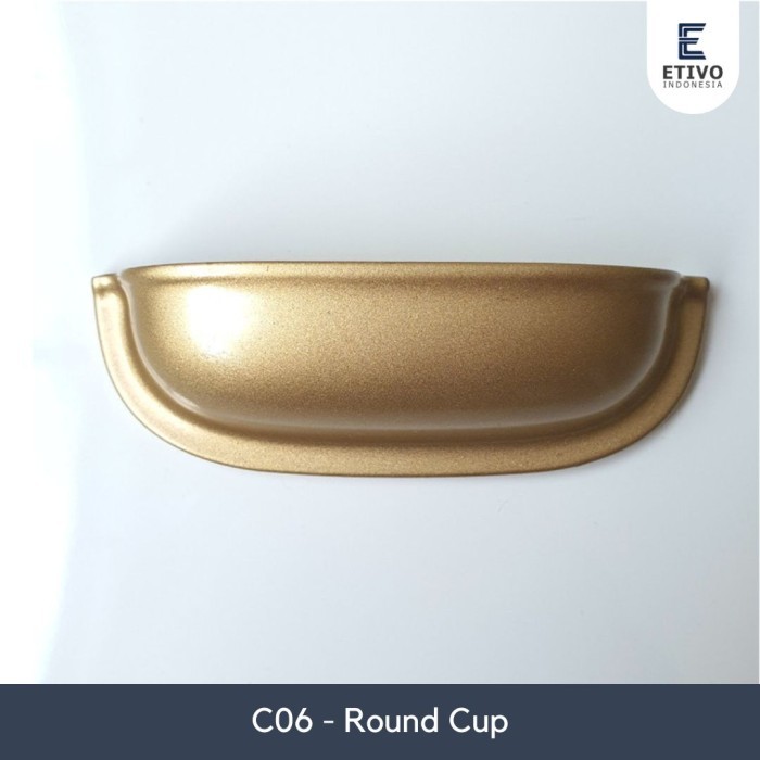 Ammos - C06 Round Cup Handle Tarikan Pintu Laci Tangkup Bundar Klasik