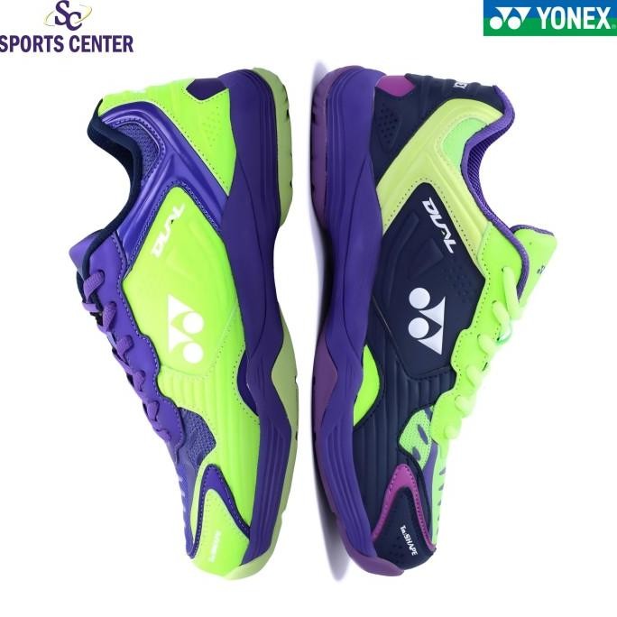 PROMO SEPATU BADMINTON YONEX TRU CUSHION DUAL MARITIME BLUE NEON PURPLE 2710T