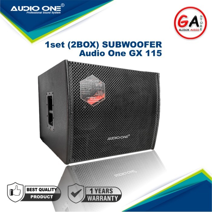 SUBWOOFER 15 inch pasif harga 1set 2BOX Audio One Speaker GARANSI