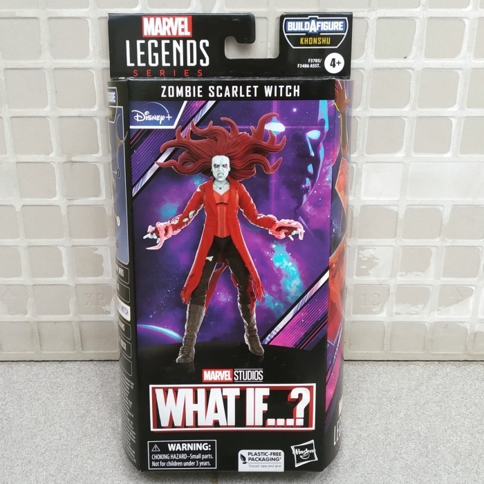 HASBRO MARVEL LEGENDS ZOMBIE SCARLET WITCH WHAT IF TANPA BAF KHONSHU