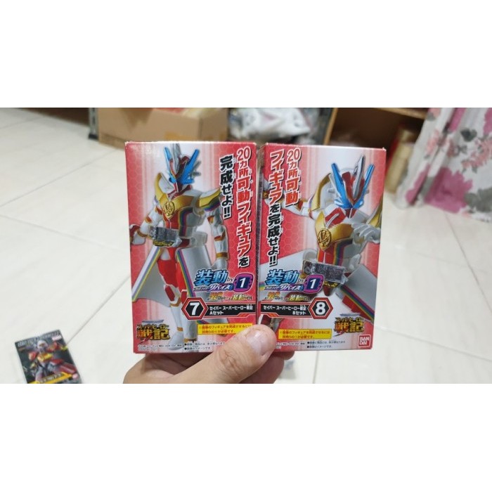 1 SET SHODO SODO BY 1 KAMEN RIDER SABER SUPER HERO SENKI ORI BANDAI