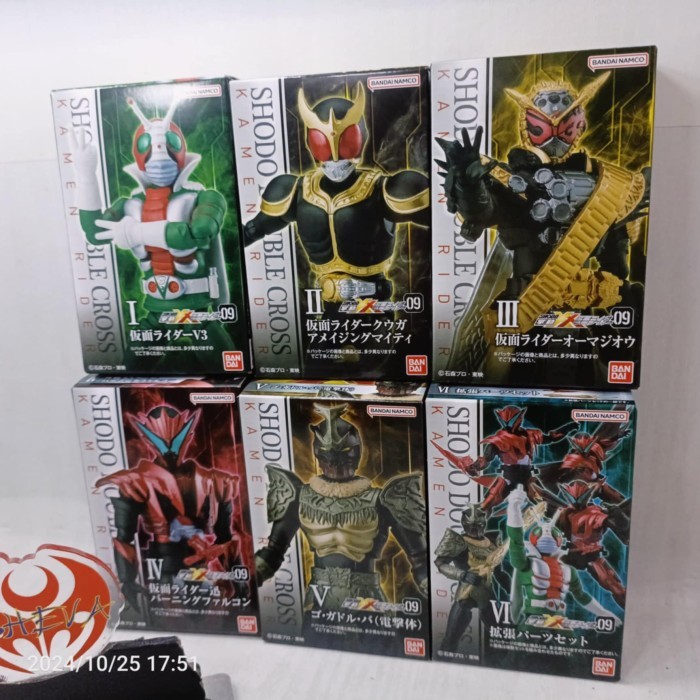 Shodo XX Kamen Rider 9 V3 oma ouma Zi-O Kuuga Amazing Jin Burning Falcon Go Gadol Ba