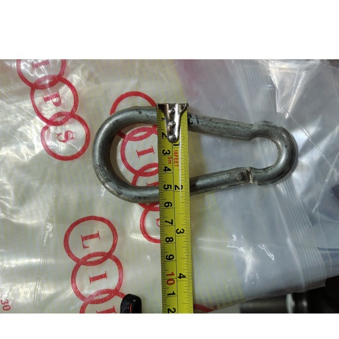 

Beli - Carabiner Galavanized 12Mm / Snap Hook Galvanis 12Mm Sesuai Foto