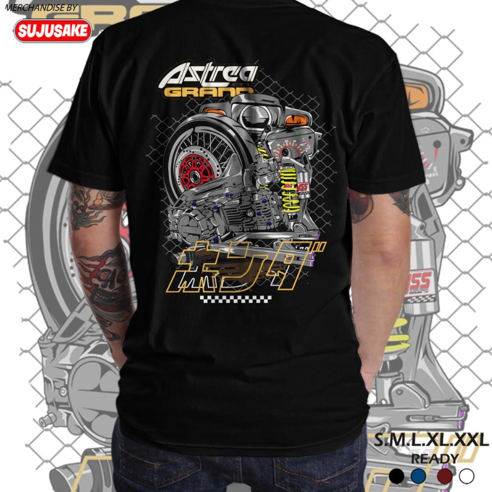 Baju Kaos Atasan Pria Cowok Honda Komunitas Astrea Grand Prima Herex Honda Gank Distro Original Mura
