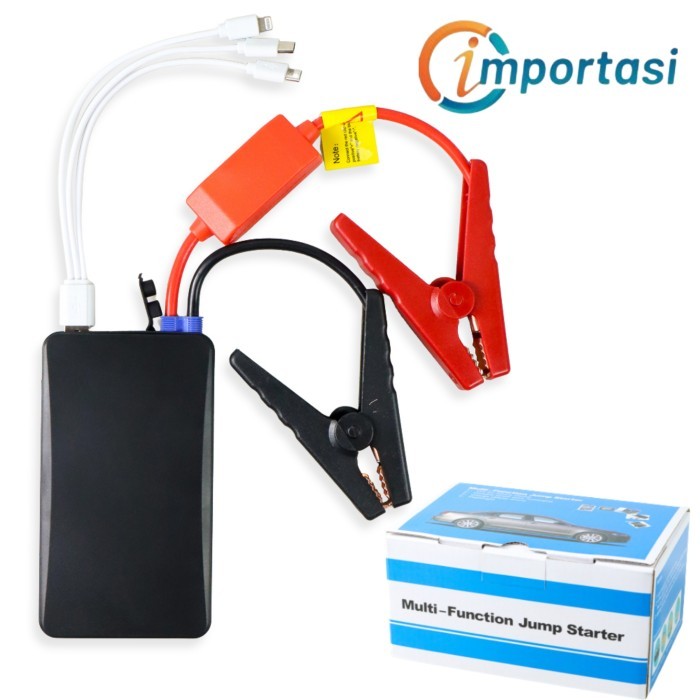 Otoheroes Usb Jumper Stater Aki Mobil Motor Power Bank Senter 10000Mah Terbaru