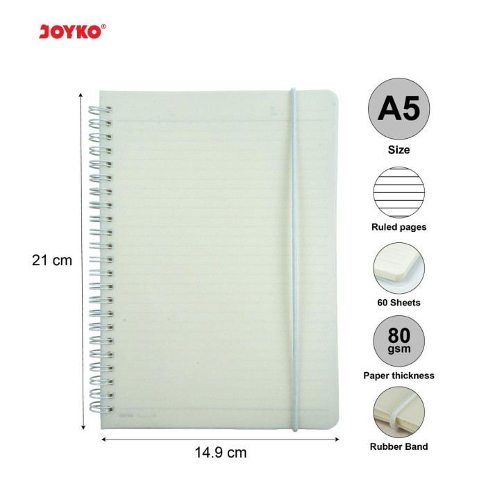 

Beli - Joyko Ruled Notebook Nb-700 Buku Catatan Garis Sampul Bening A5 Isi 60