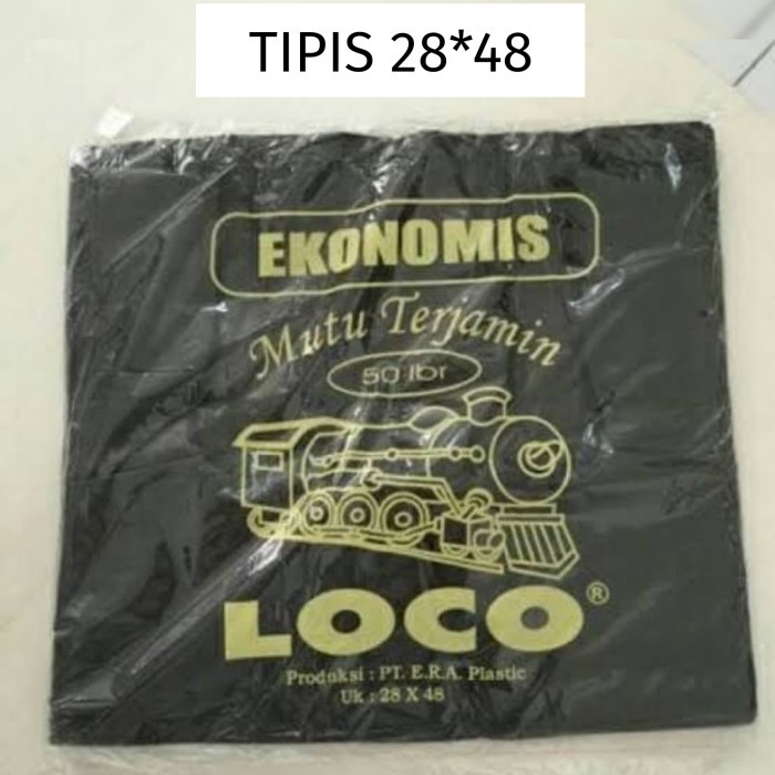 

Beli - Kantong Plastik Kresek Loco Ekonomis 28*48/Kantong Kresek Loco Tipis
