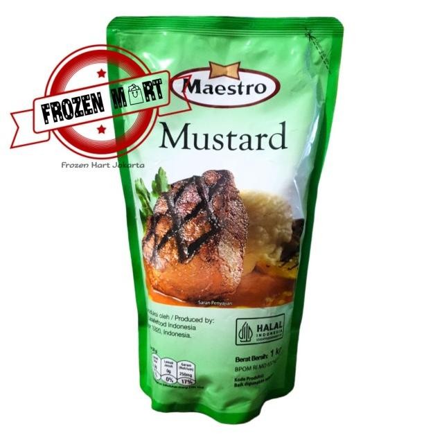 

Maestro Mustard / Mustard Maestro / Saus Bumbu Burger Halal 1Kg