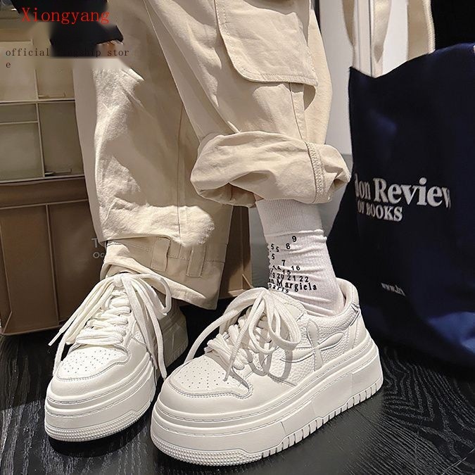 

Sepatu Putih Kecil Bersol Tebal Baru Musim Semi 2023 Sepatu Wanita Versi Korea Kasual Sepatu Papan Bunga Silang Wanita Cocok untuk Semua H |966FD549|