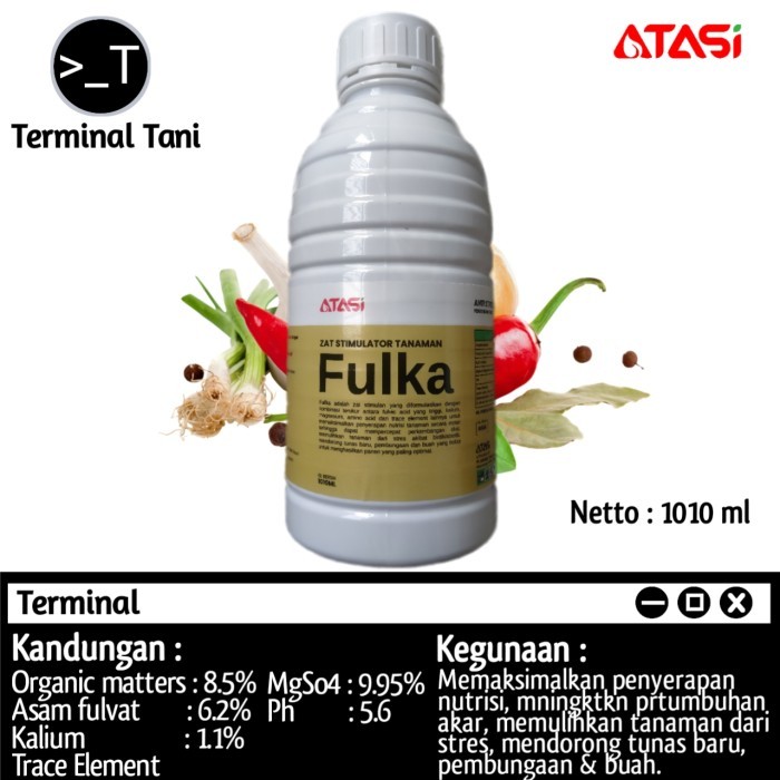 Fulka 1010ml Pupuk ZAT STIMULATOR TANAMAN Anti stres