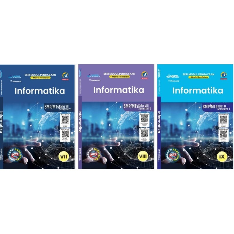 Buku LKS Informatika SMP Kelas 7,8,9 Semester 1 dan 2 - Seri Modul Penilaian Dan Pengayaan