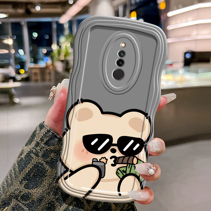 Casing Hp Untuk Xiaomi Redmi 8 8A Case Casing HP Kesing merokok Softcase gelombang transparan trendi