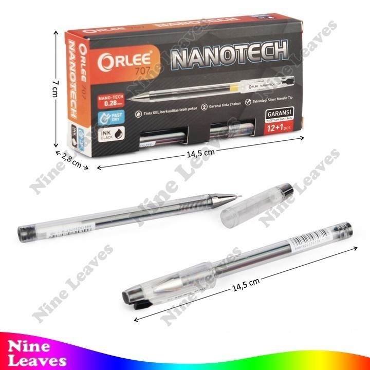 

Bolpoin Hitam 0,28 mm Orlee Nanotech Peralatan ATK