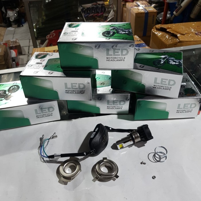 Led Motor 3 mata Rtd, Lampu Depan Led 3 mata Rtd Motor