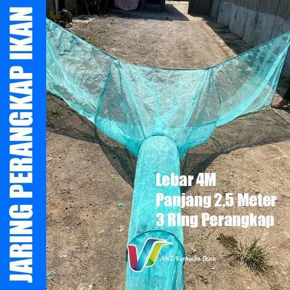 Pukat Jaring Perangkap Ikan pukat harimau siap pakai ukuran 4m x 2,5m BRS