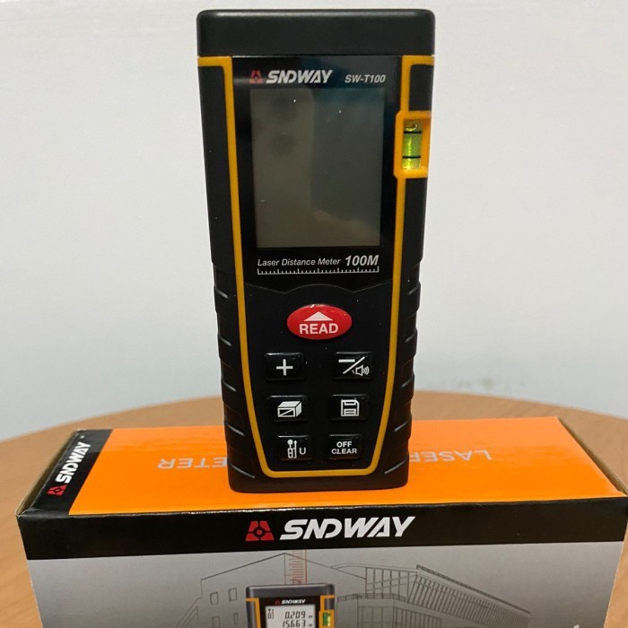 

newgan!! SNDWAY Meteran Laser Digital Distance 100 m meter SW-T100
