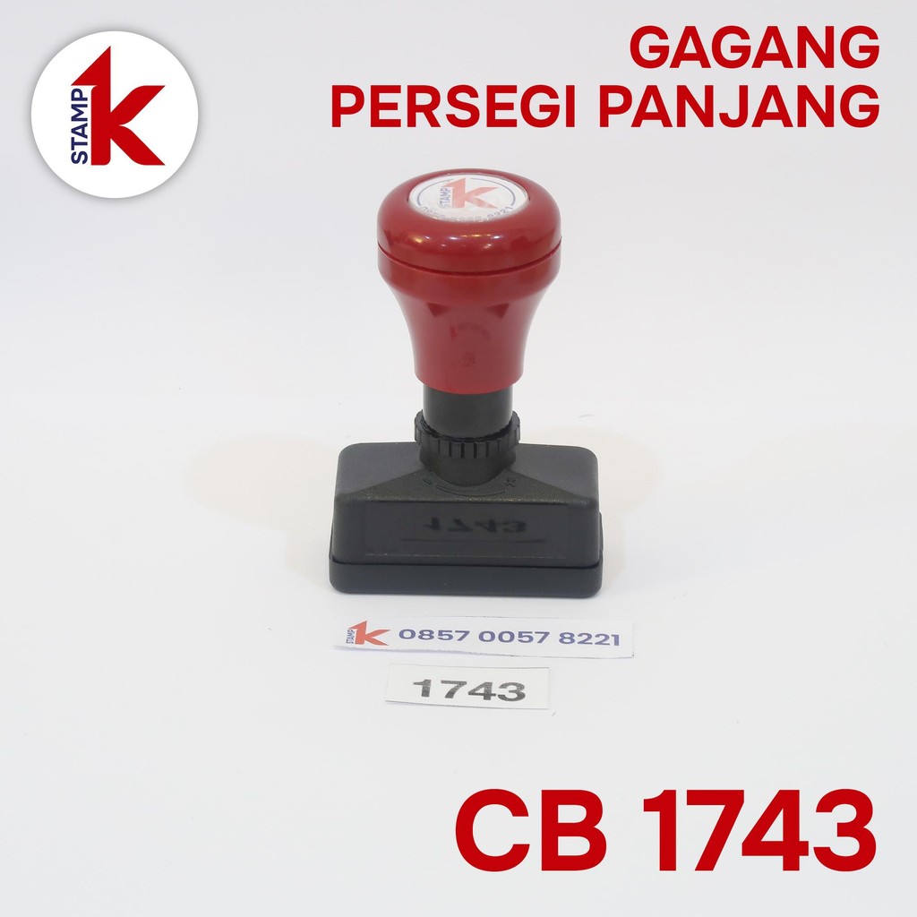 

Gagang Stempel Flash / Warna 1743 CB1743 CB 1743 Persegi Panjang 1743