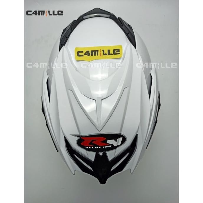 Helm Rn Double Visor White Model Gm New Imprezza