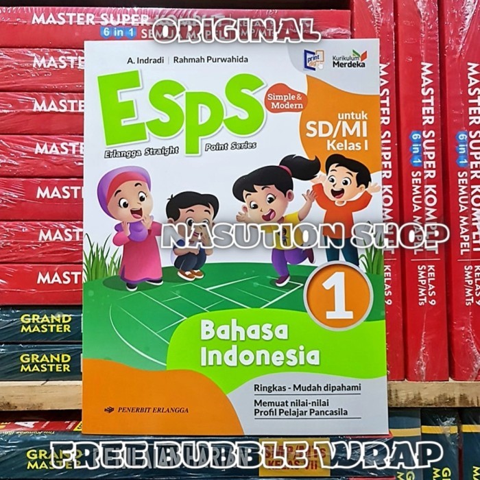 

Buku Esps Bahasa Indonesia Untuk Kelas 1 SD Erlangga Kurikulum Merdeka