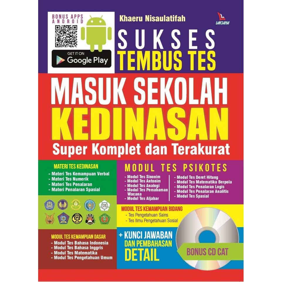 

Buku Sukses Tembus Tes Masuk Sekolah Kedinasan - Laksana