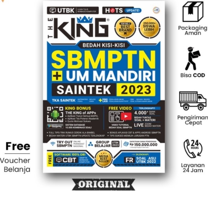 

BUKU BEST SELLER THE KING SBMPTN + UM MANDIRI SAINTEK 2022 -2023