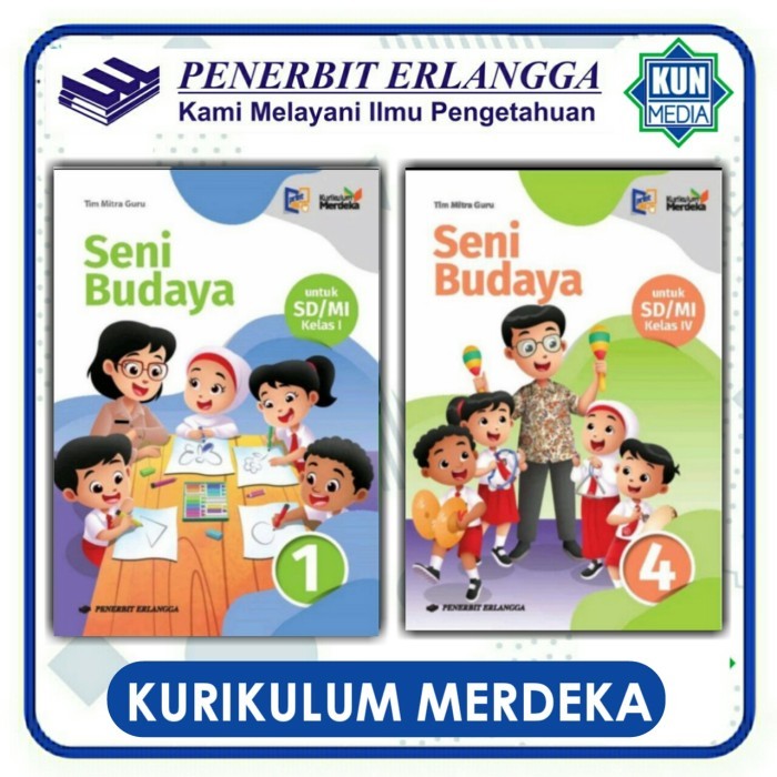 

BUKU SENI BUDAYA SD/MI KELAS 1 dan 4 KURIKULUM MERDEKA ERLANGGA VKM