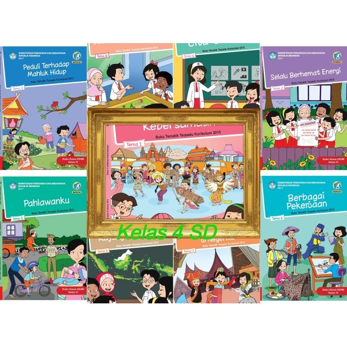 

PAKET Buku Tematik Siswa SD Kelas 4 Full Semester