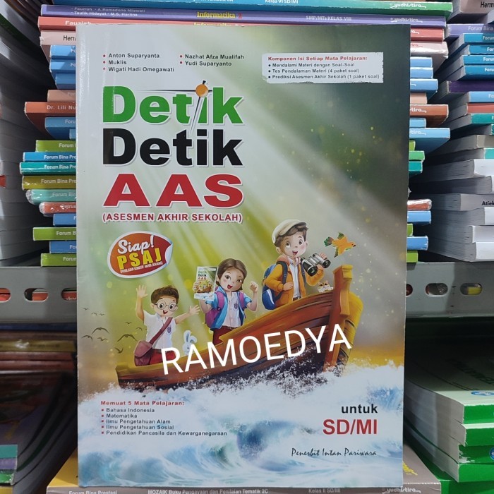 Buku Detik-Detik AAS Asesmen Akhir Semester SD kelas 6 Intan Pariwara