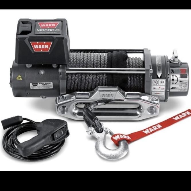 Winch Warn M8000 Original Usa Tali Plasma Rope High Performance
