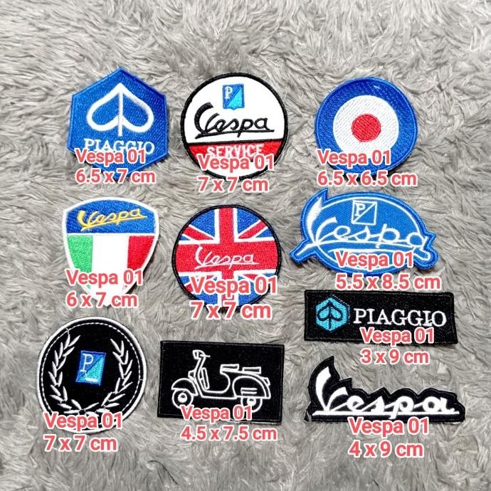 

] LOGO BORDIR/EMBLEM BORDIR/PATCH BORDIR VAC/EMBLEM VESPA/PATCH VESPA
