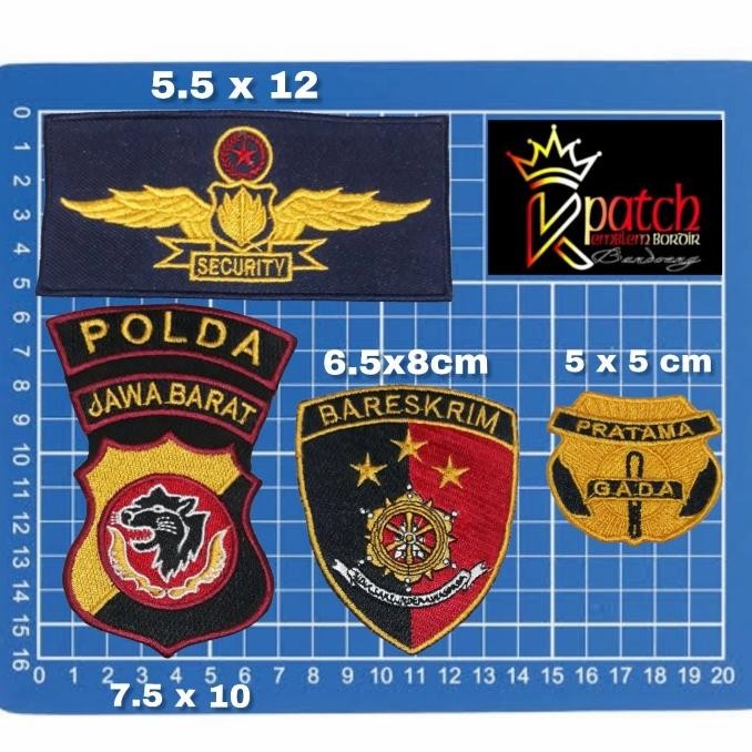 

best seller] LOGO BORDIR/PATCH BORDIR/EMBLEM BORDIR/LOGO POLISI/LOGO BRIMOB/POLRI