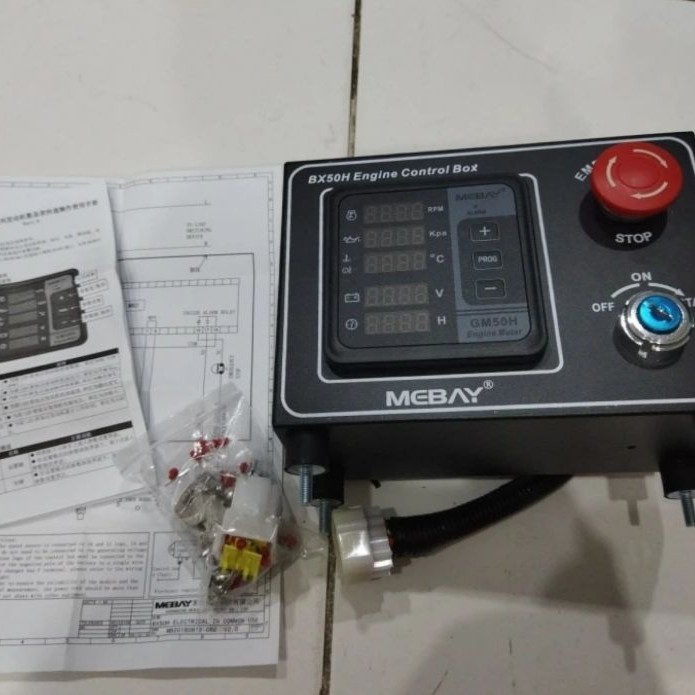 Masih Box Panel Bx50H Mebay Control Engine Pompa Hydrant Gm50H Genset