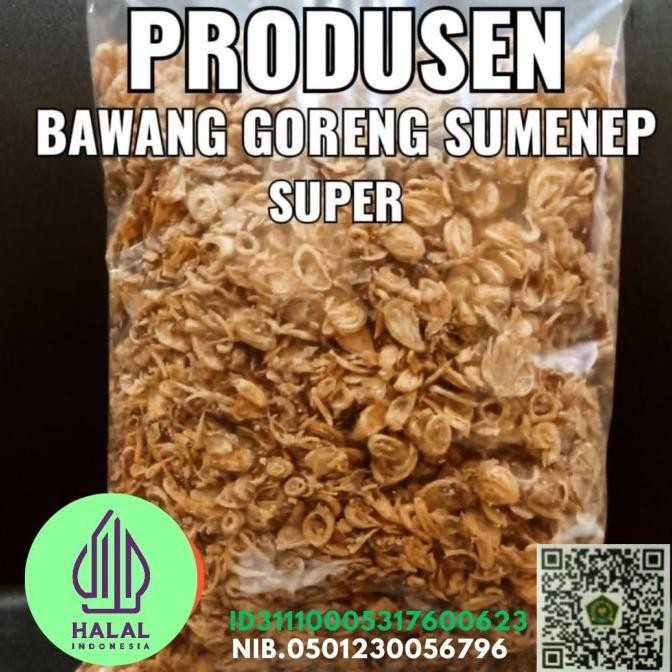 

Bawang Goreng Asli Brebes Gurih Dan Renyah 1 Kilogram.