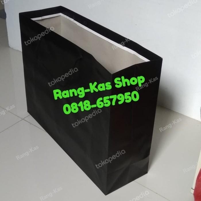 Paper Bag Polos Landscape Hitam Jumbo Karton Duplex