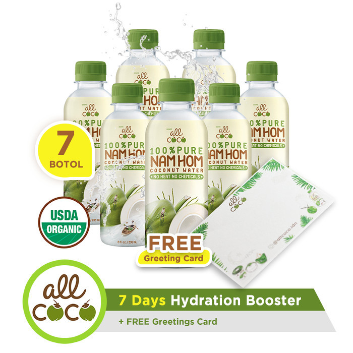 

All Coco Nam Hom Organic Coconut Water Air Kelapa Murni 235Ml - 7 Pcs Terbaik