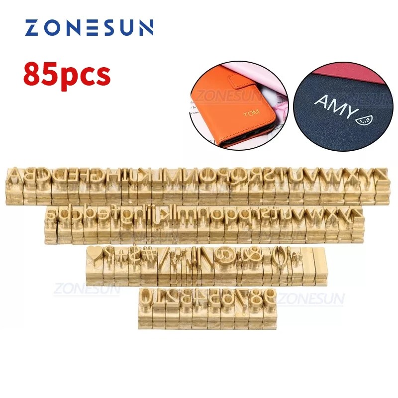 

ZONESUN Apart Brass Alphabet Letter Stamp Metal Mold Huruf Besar Huruf Kecil Simbol Foil Stamping Branding Bronzing Tool untuk Personalisasi Kerajinan Kulit Kartu Pensil |B5BE1371|