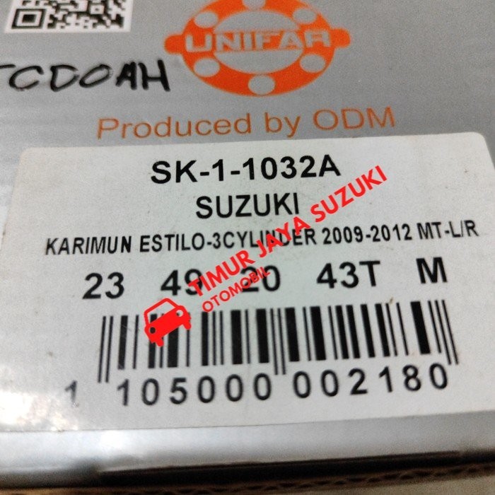 CV joint luar New Karimun Estilo 3 cylinder Unifar