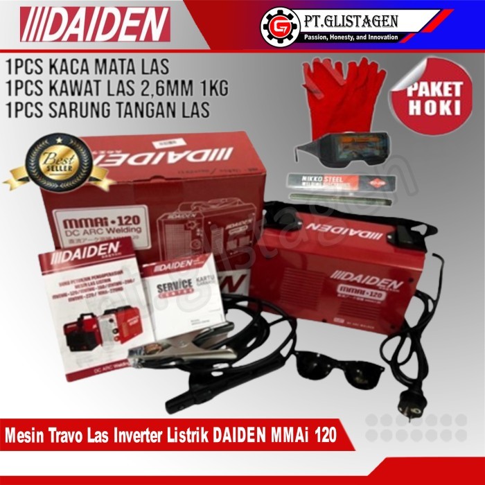 kosnew@ DAIDEN MMAi 120 Mesin Las Trafo Travo Las Listrik Welding MMAi-120