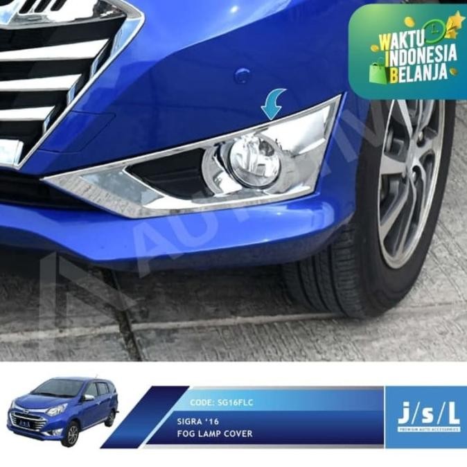 Daihatsu Sigra Cover Lampu Kabut Jsl Aksesoris/Fog Lamp Cover Chrome  Ready