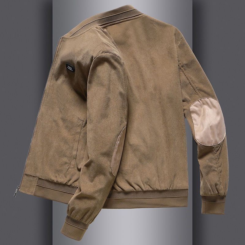 Men's New Corduroy Baseball Collar Coat
