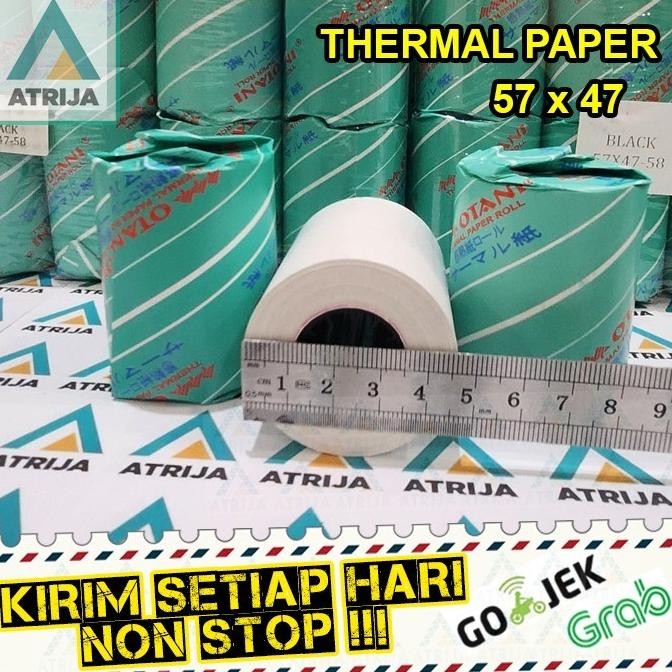 

1 Box (100 Pcs) Otani 57X47 Kertas Thermal Roll Struk Kasir 57 X 47 Original Dan Terpercaya