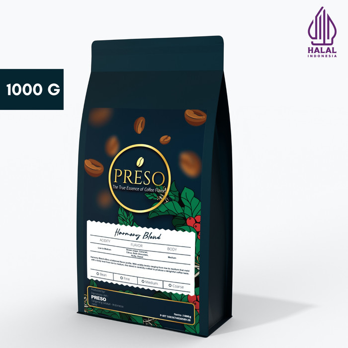 

Preso Kopi Harmony Blend House Blend 1000 Gram